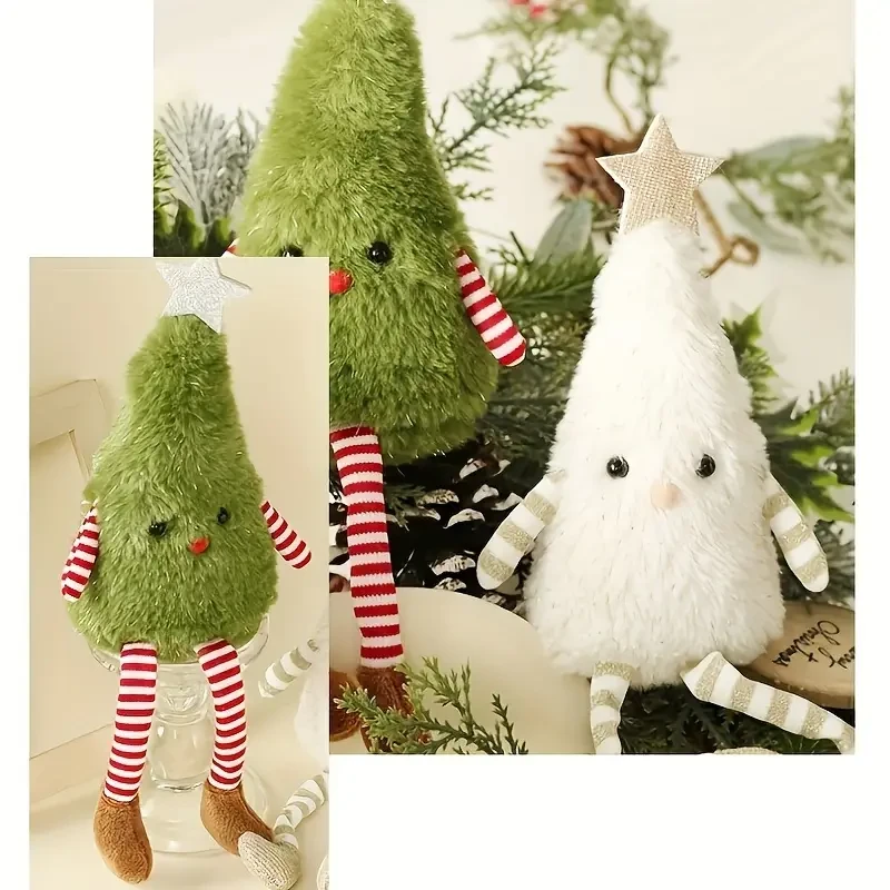 Adorable Plush Christmas Tree Doll - Perfect for Home & Party Decorations, Soft Cotton Fabric, Christmas Decor