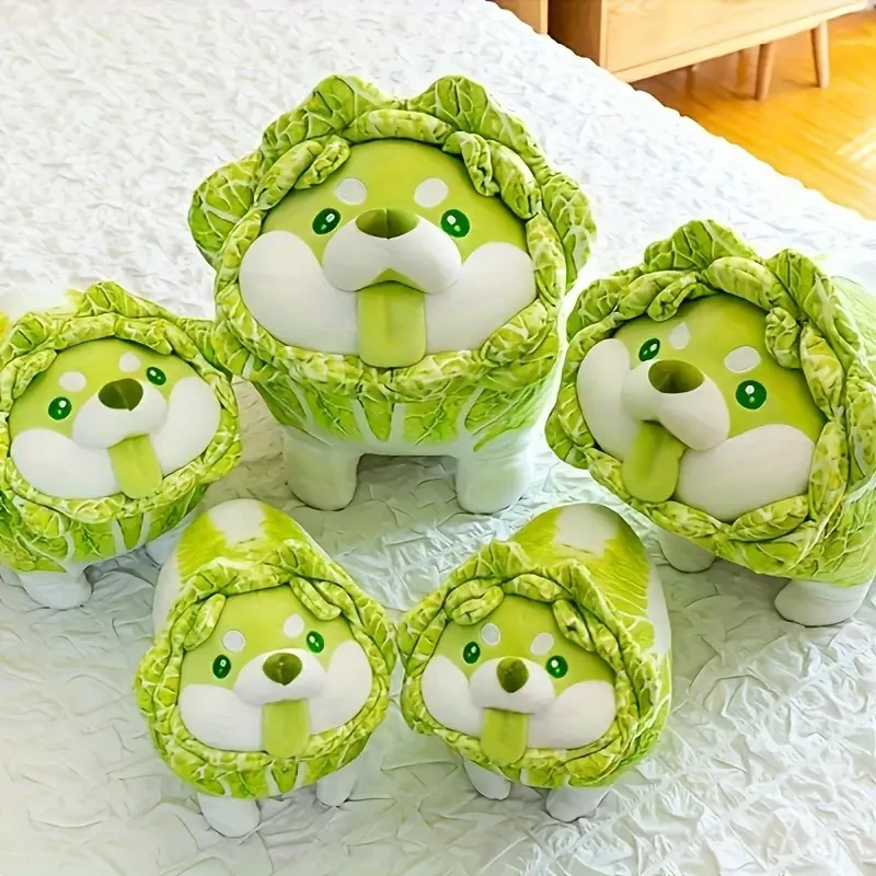 Cabbage Dog Plush Toy, Doll Cute Cabbage Dog Doll