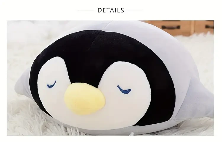 1pc Penguin Pillow Plush Doll Filled Adult Doll Sleeping Soft Pillow Cute Cloth Doll