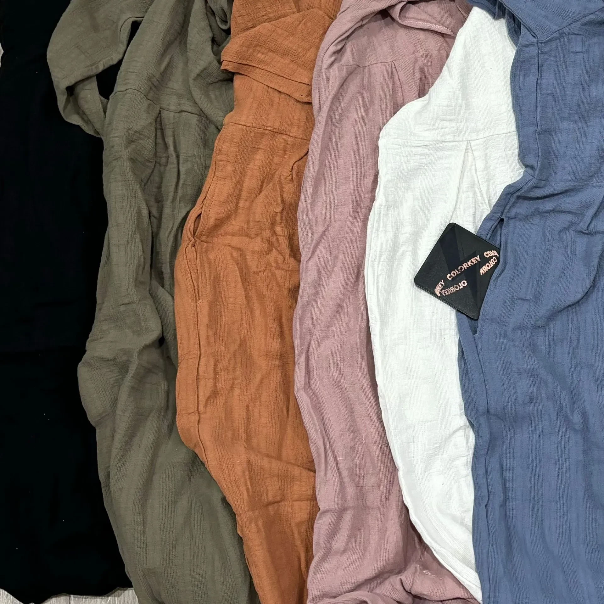 Long Sleeve One-piece Loose-fitting Wide-leg Trousers