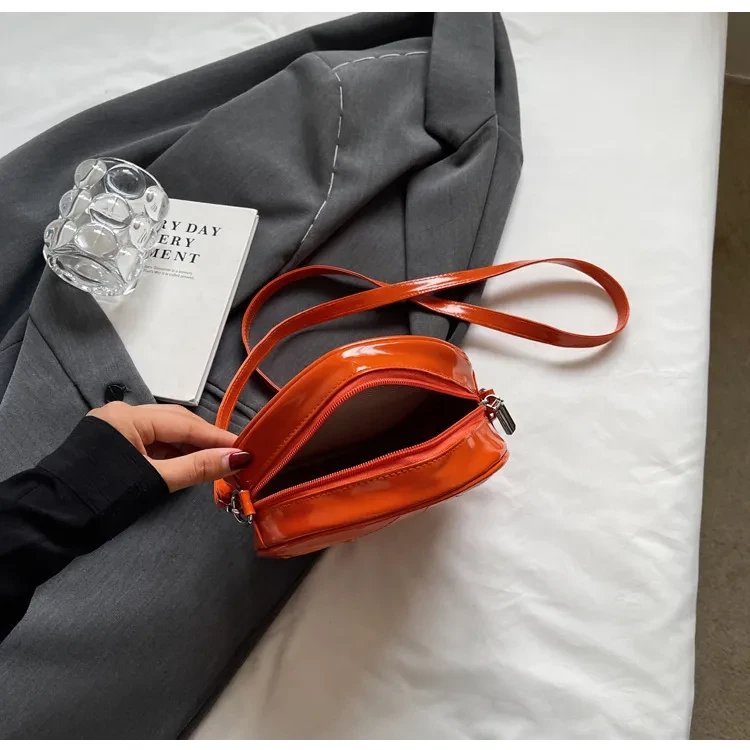 Halloween Pumpkin Small Round Bag Girls