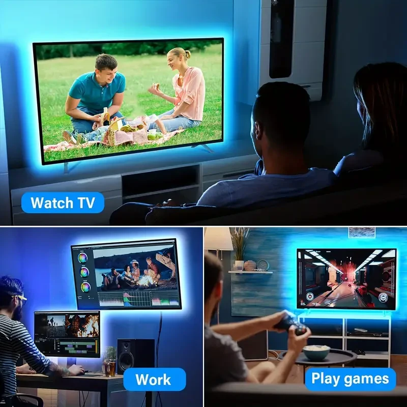 Smart TV LED Backlight Strip, 4.98m Dimmable for 55-165 cm TV