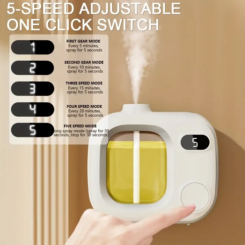 1pc Automatic Aromatherapy Machine, Long-Lasting Deodorizer for Home and Office