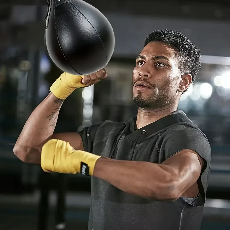 Pear-Shaped Boxing Speed Ball, Hanging Punching Bag for Indoor Gym Training