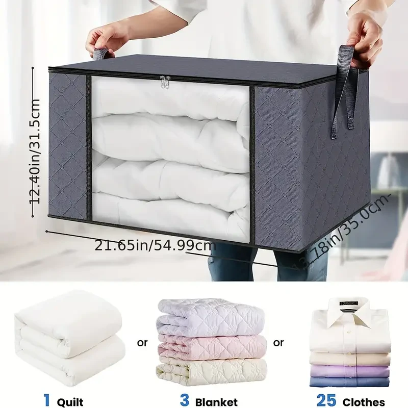 6pcs Large Foldable Fabric Storage Boxes