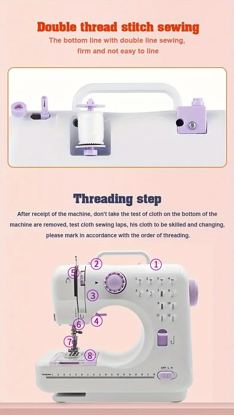 Portable-Sewing Machine Adjustable Speed