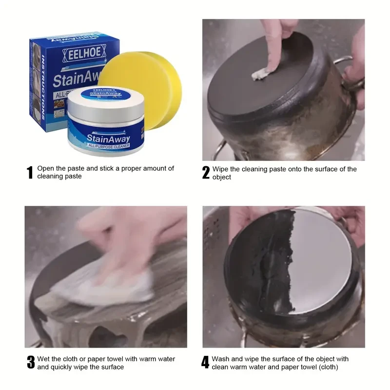 Multi-Purpose Cleaning Paste for Kitchen, Floor, and Car Stains
