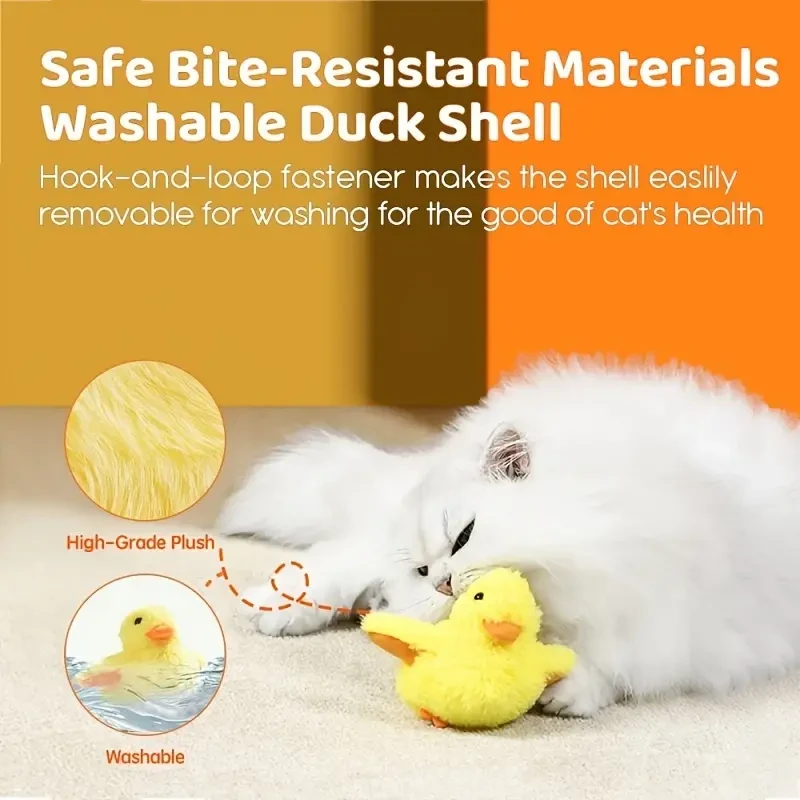 Deluxe Flapping Wing Interactive Electric Cat Toy - Automatic Duck Exercise Companion