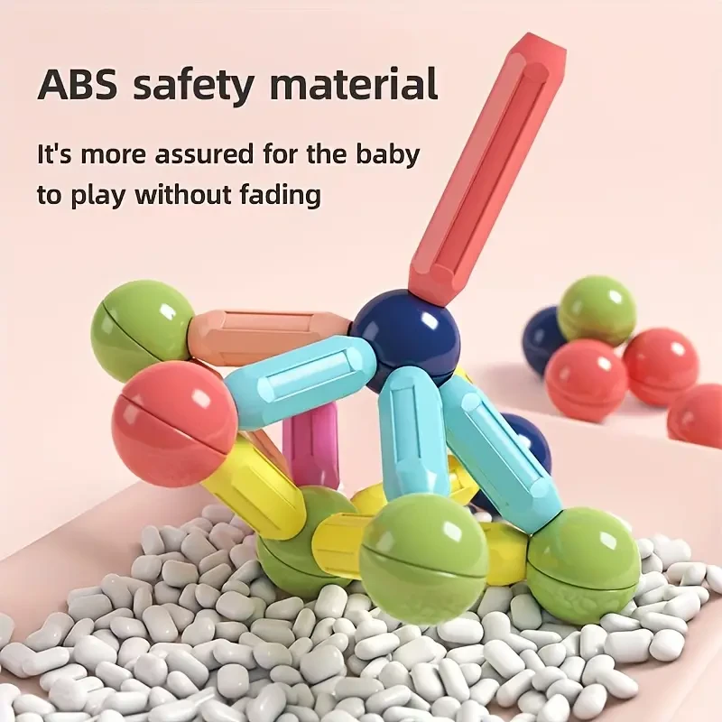 36pcs Magnetic Ball and Stick Set - Colorful & Easy-to-Assemble Gift