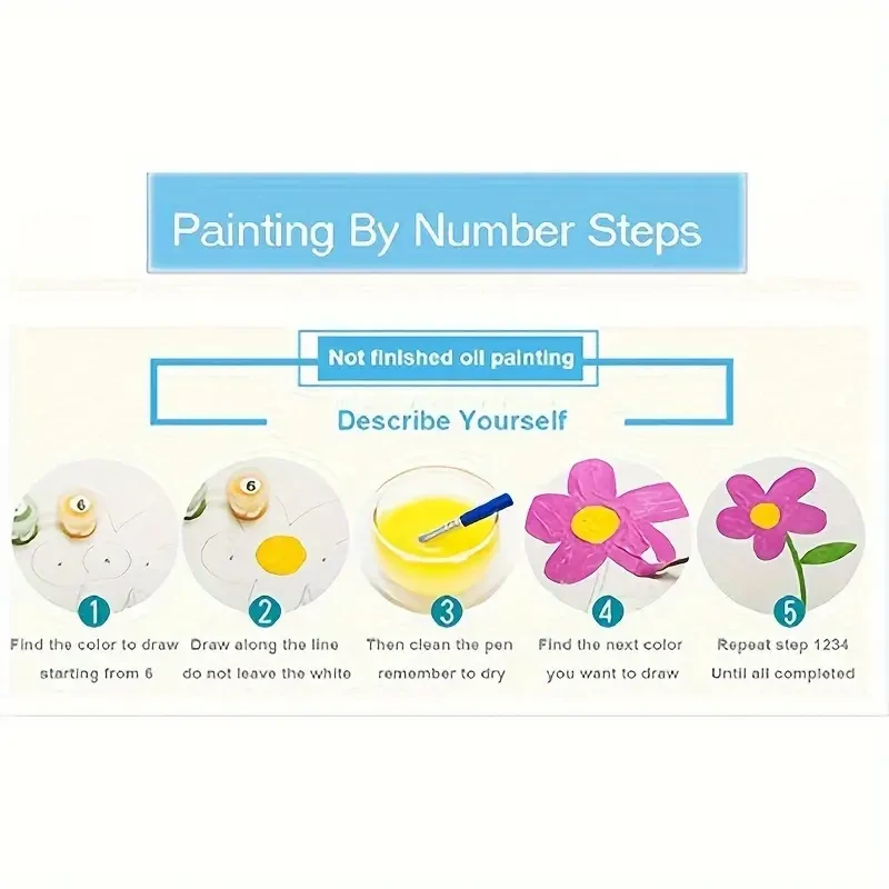 Paint By Number Kit on Canvas 40x50 cm with Wooden Frame - Italian Village Scene