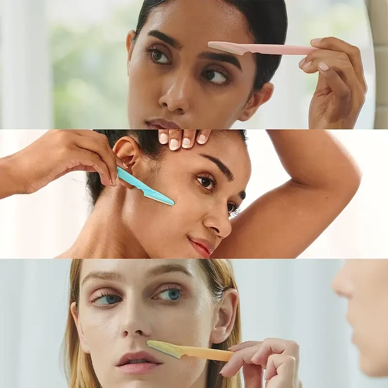 4pcs Hypoallergenic Eyebrow Razors Set