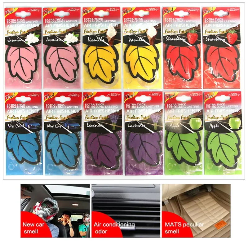 60pcs Car Air Freshener Scented Tea Paper