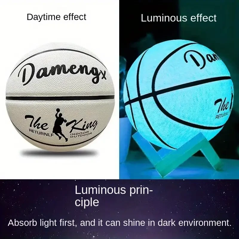 Luminous Basketball - PU Soft Leather, Outdoor Wear-Resistant Non-Slip