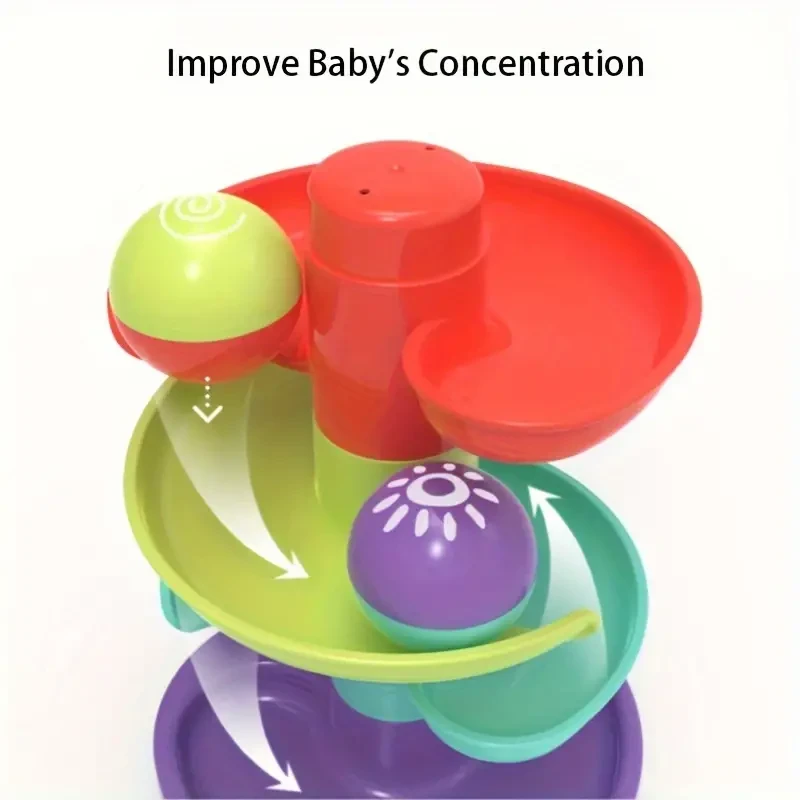 Educational Fun Track Slide Ball Tower - Rolling Ball Early Education Toy