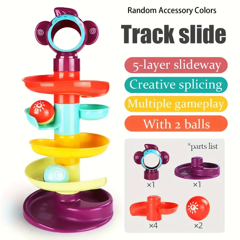 Educational Fun Track Slide Ball Tower - Rolling Ball Early Education Toy