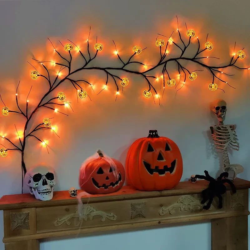Halloween LED Willow Vine