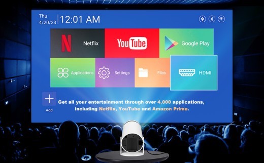 Home HD Projector Bluetooth Portable Mini 4K Mini Phone Y5S Home Theater Projector