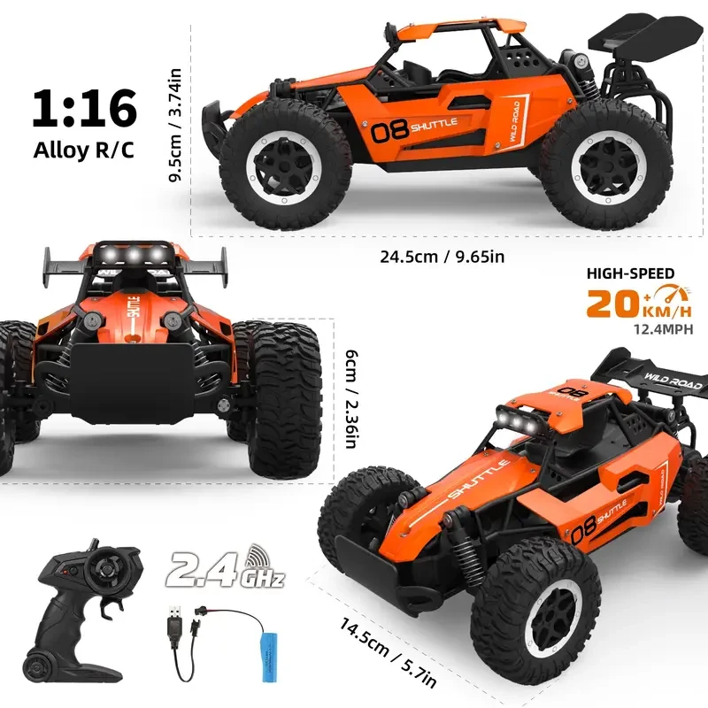 1:16 Scale High-Speed All-Terrain Off-Road Crawler - 2.4G Remote Control Car
