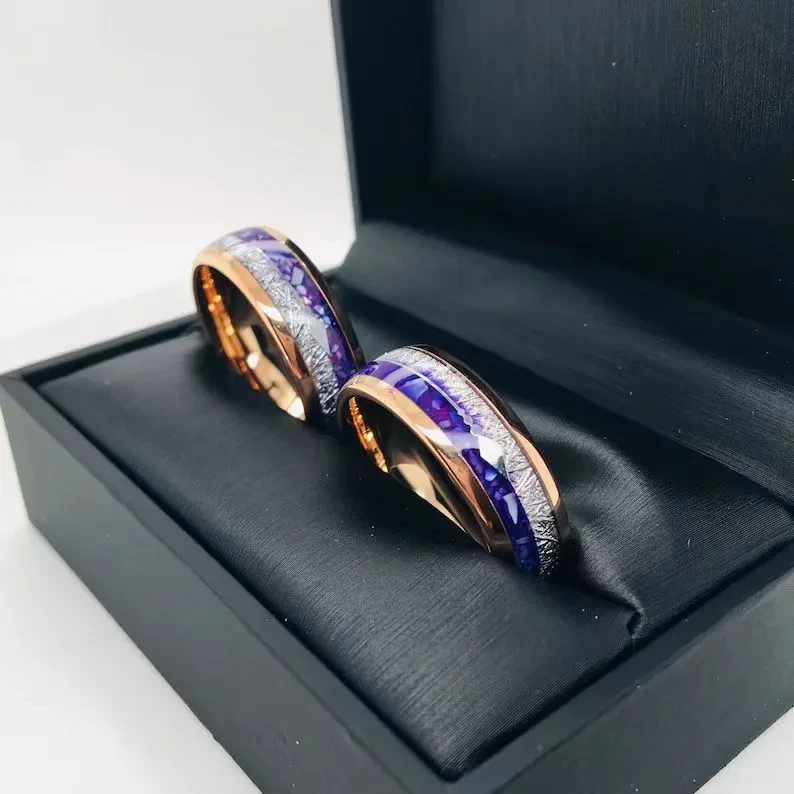 Rose Gold Amethyst Bright Arrow Ring