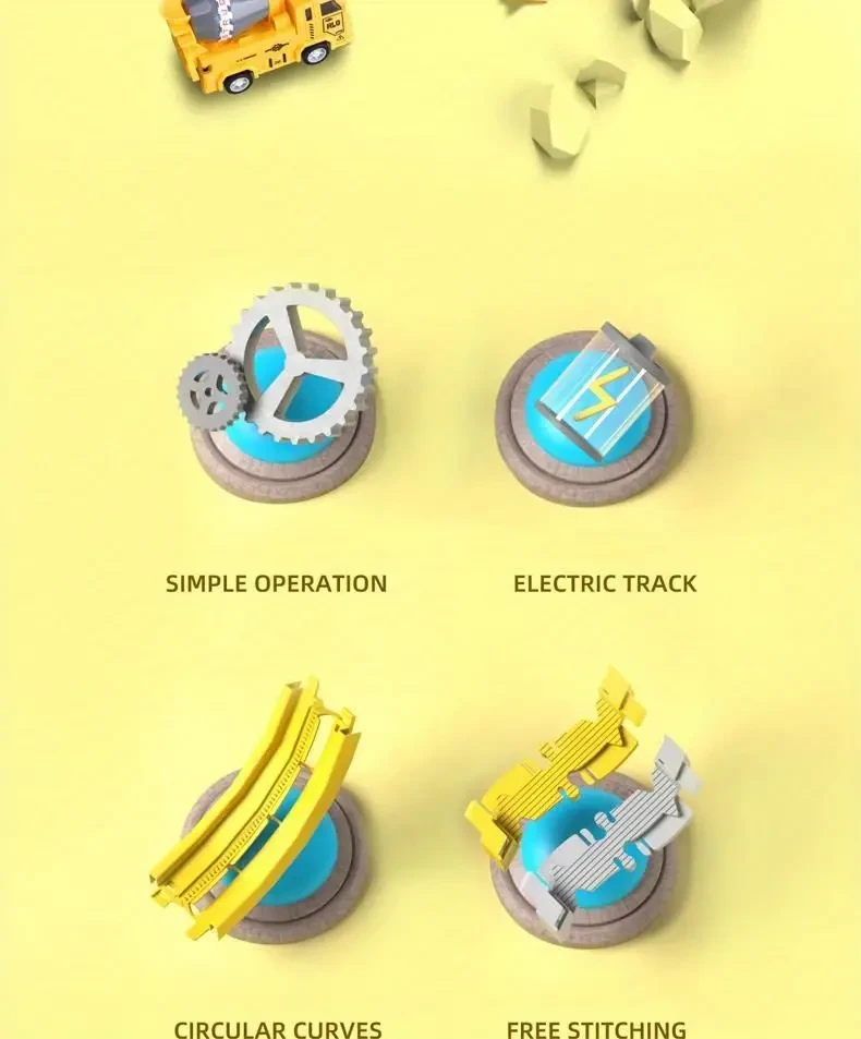 Electric Track Train Car Set - Develops Problem-Solving Skills, Enhances Creativity, and Fosters STEM Learning - Perfect Educational Gift for Kids, Ideal for Halloween and Christmas