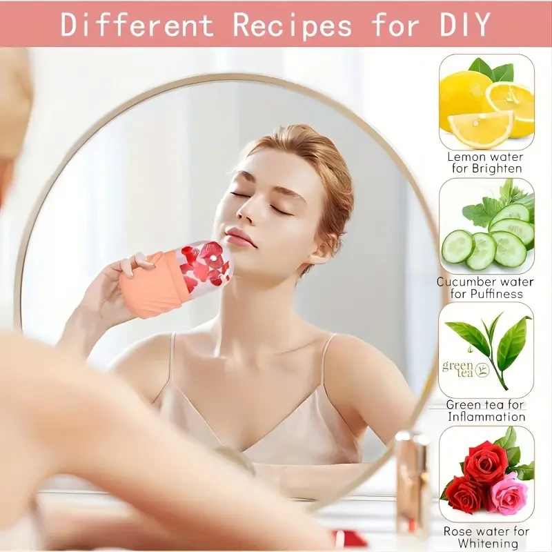 Reusable Ice Facial Roller Massager - Skin Enhancing & Glowing Skin