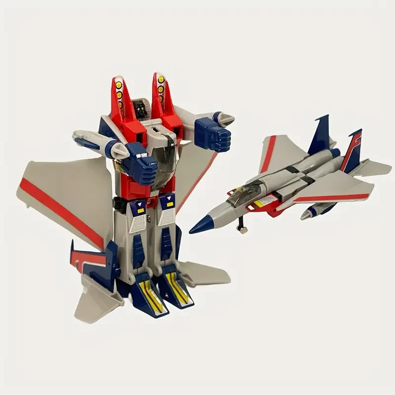 Retro Transforming Toy - Plane to Robot - 80's Nostalgia - Compact and Collectible