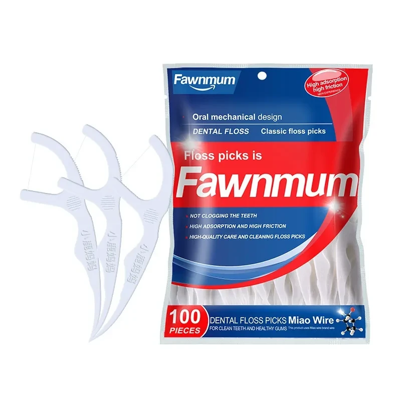 Dental Floss Sticks 100pcs A Bag