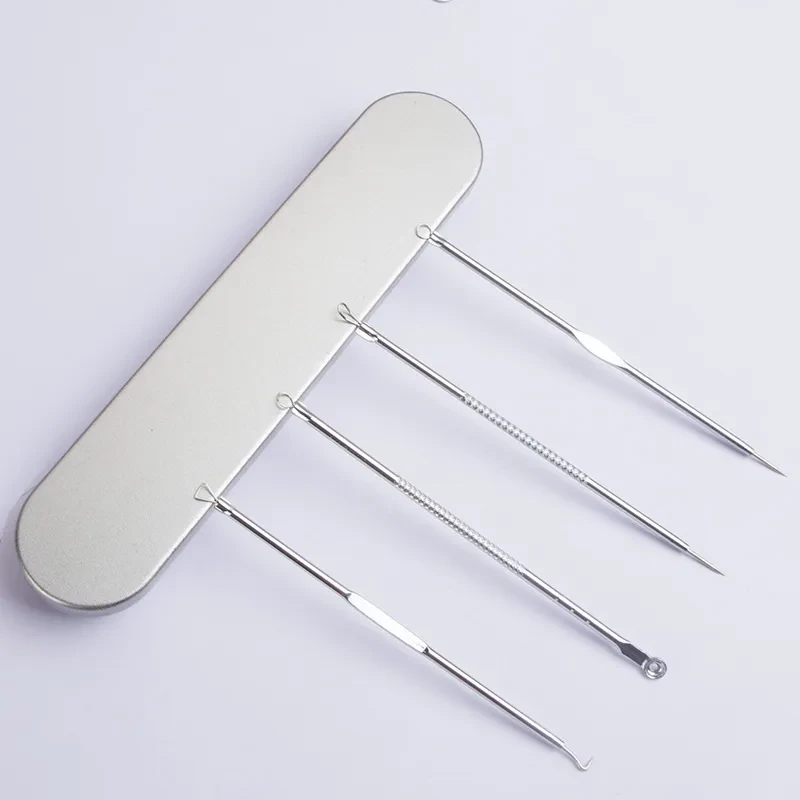 Iron Box Stainless Steel Acne Needle Suit Beauty Tools