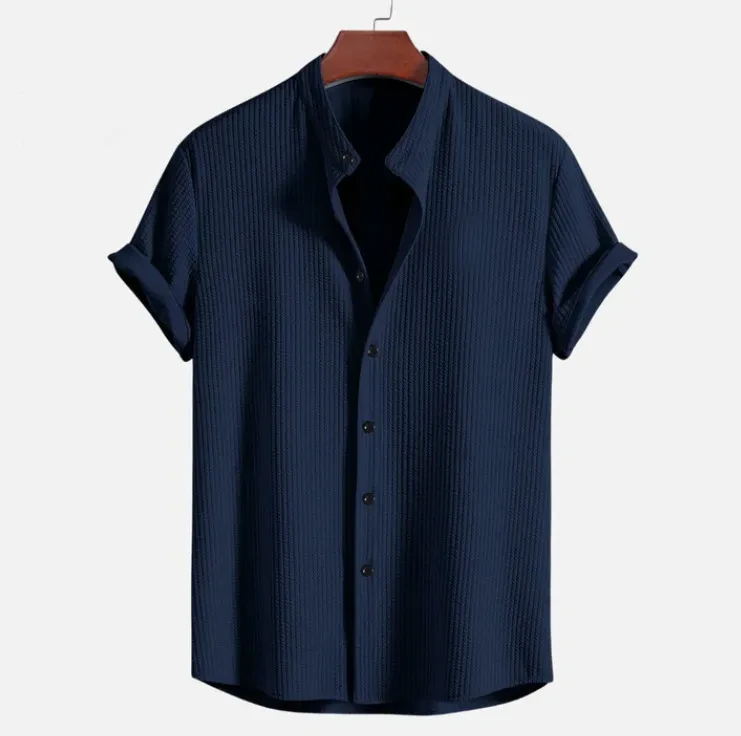Short Sleeve Loose Shirt Top Summer Men's  Clothing