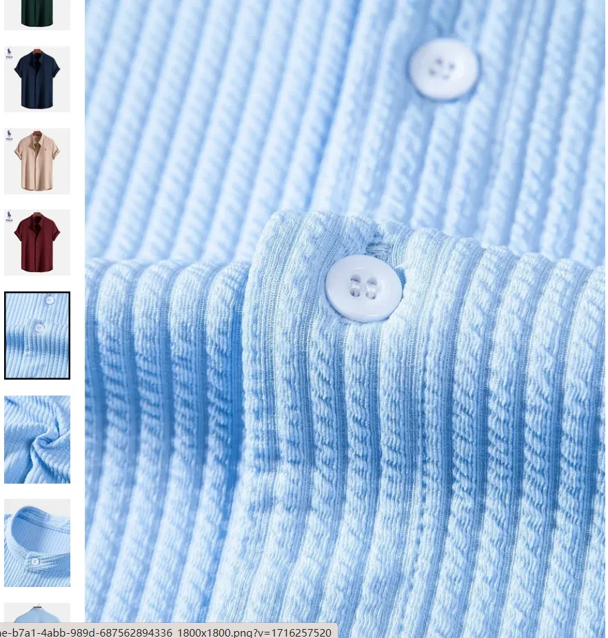 Short Sleeve Loose Shirt Top Summer Men's  Clothing