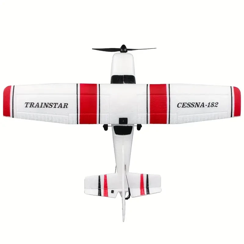 Cessna Model RC Airplane 3-Channel Fixed-Wing Fighter Glider, Foam Toy, Battery Powered with USB Charging, Weather Resistant, Push Button Control, 2.4G Remote, for Ages 14+, Rechargeable Lithium Polymer, 50m Max Altitude, 4m/s Speed - Ideal Gift for Chris