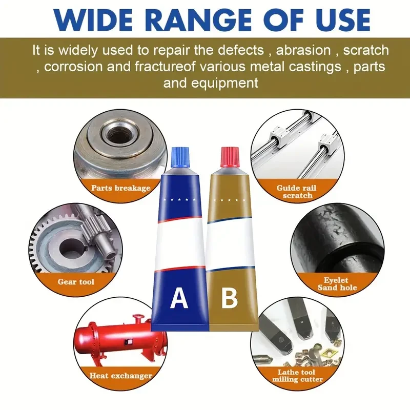Aluminum Metal Repair Epoxy Adhesive Glue - 20g Quick Set for Furniture Parts