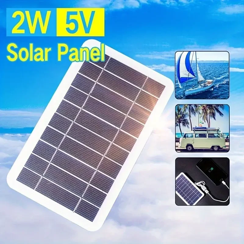 Waterproof Solar USB Charger Panel - Portable Outdoor Power Bank