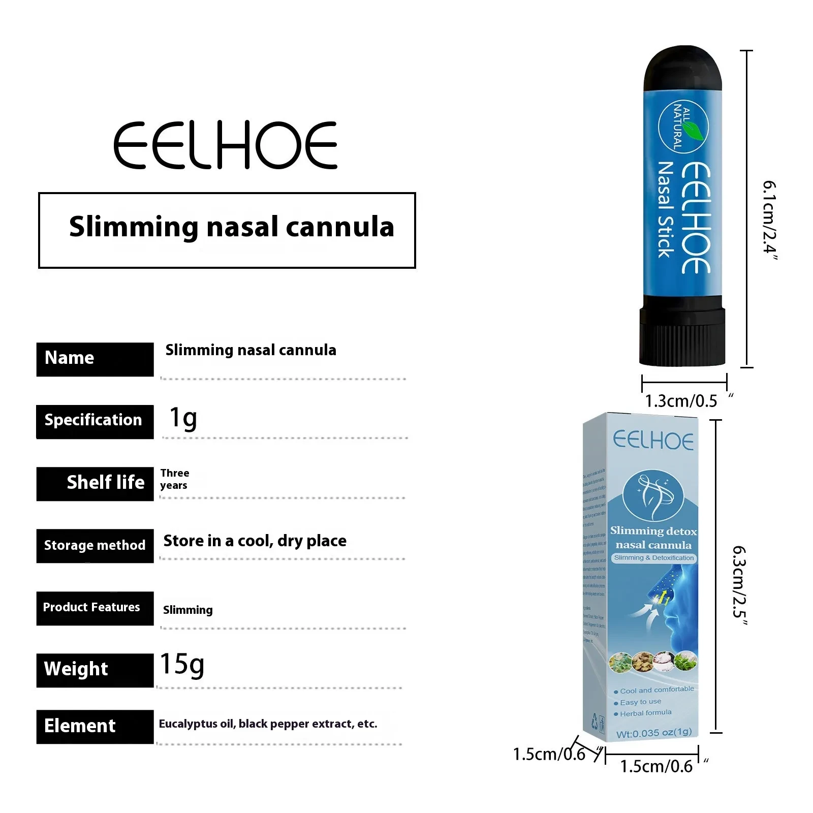 Slimming Nose Tube For Cooling Refreshing And Shaping The Body