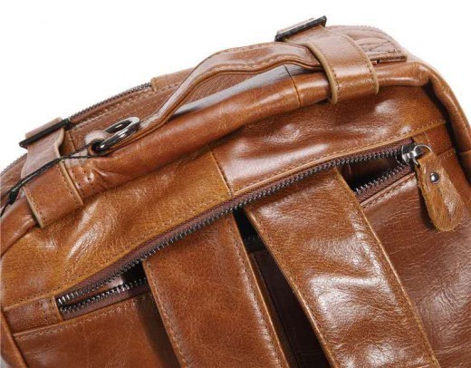 Men's Multi-Functional First-Layer Imported Leather Bag