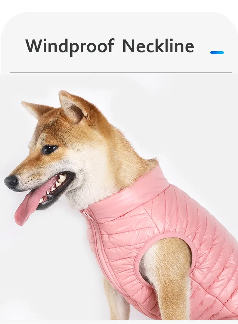 Pet Dog Clothing Autumn And Winter Full Nylon zipper