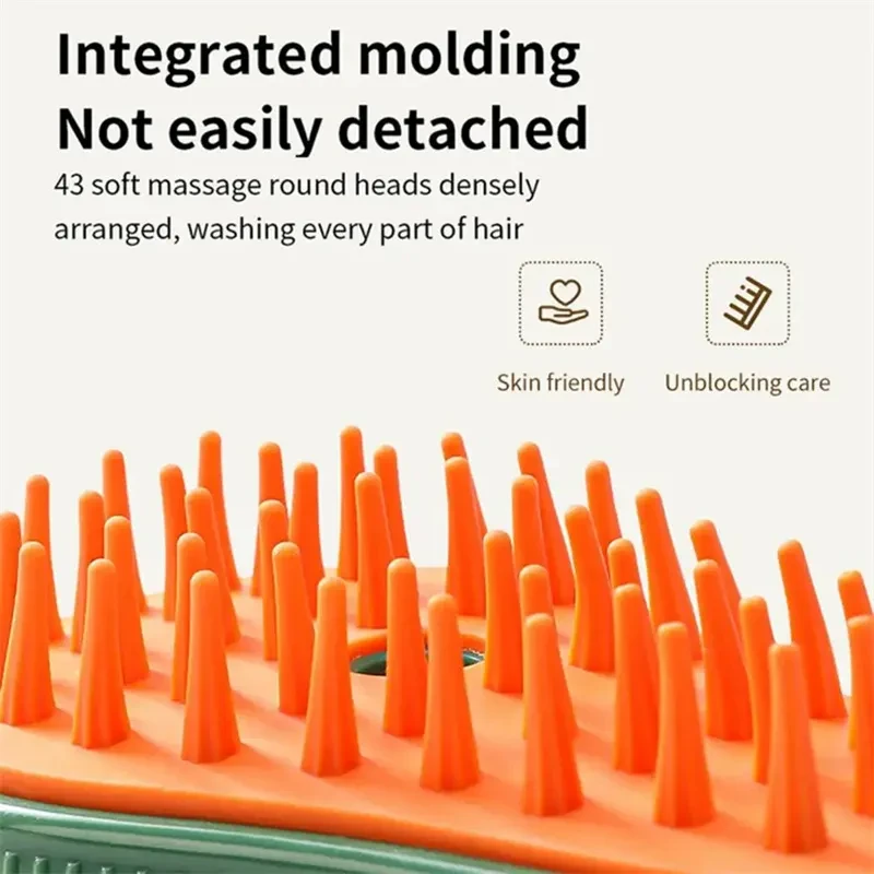 Electric Self-Cleaning Steamy Cat Brush: Avocado-Shaped Grooming Tool