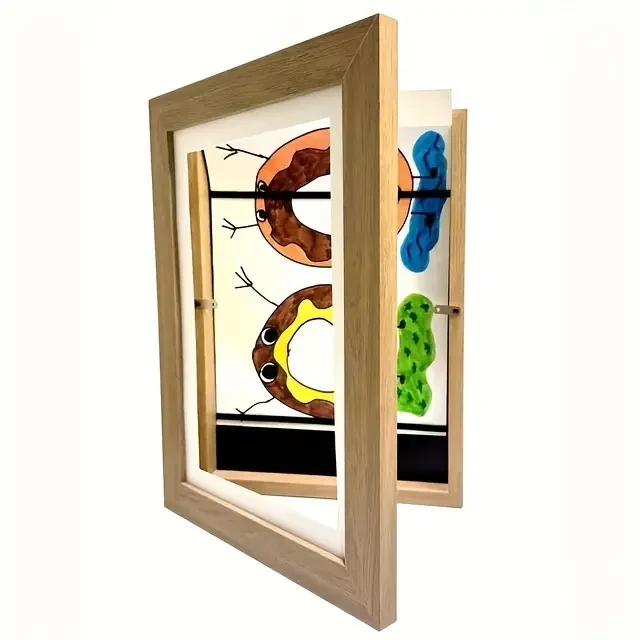 1pc Art Photo Frame - Magnetic Front Open, Easily Changeable Display