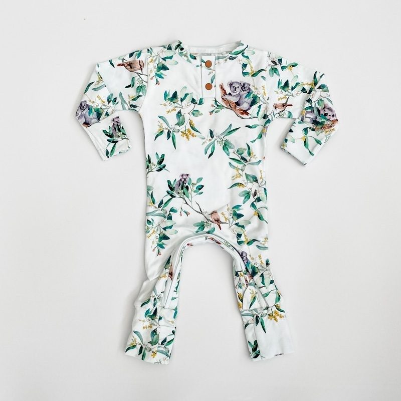 Snuggle Hunny Growsuit | Eucalypt | Newborn