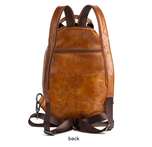 Travel Multifunctional Men's First Layer Cowhide Bag