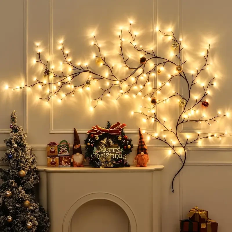 LED Willow Vine Lights - 1.8m Artificial Tree Branches for Room Decor