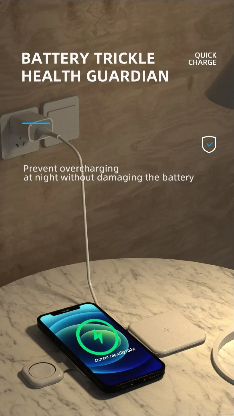 3 In 1 Magnetic Foldable Wireless Charger Charging Station