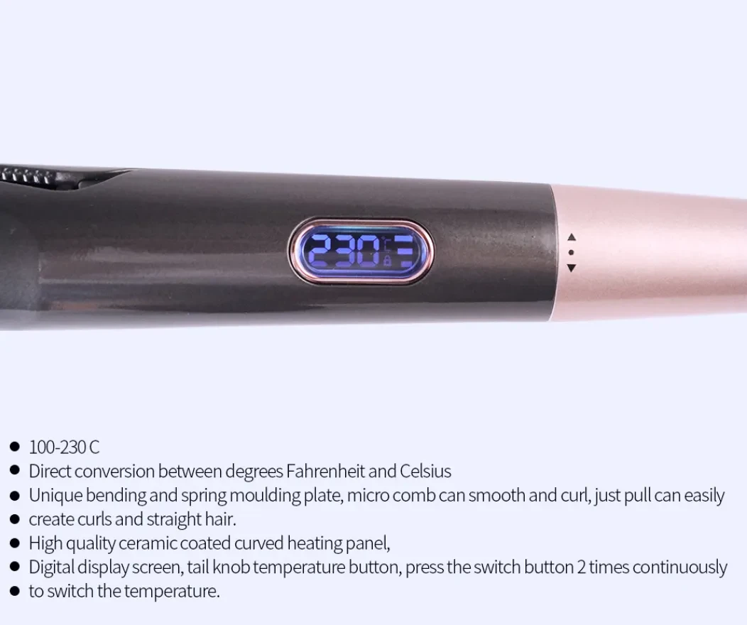 Curly hair care straight long hair dry