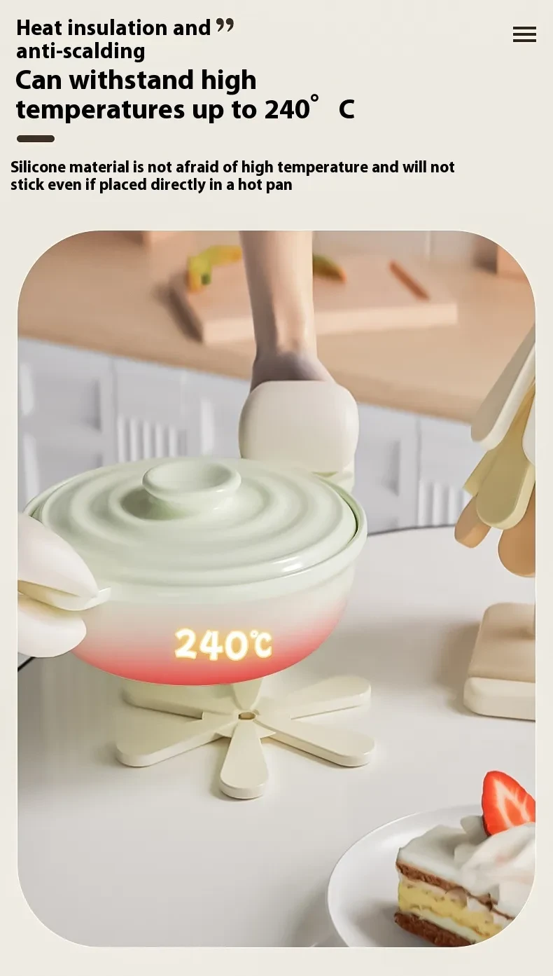 4pcs Silicone Mat Dishes Insulation Pad Tree Shape Trivet Set Coaster For Teapot Hot Pots Halloween Placemats Table Gift Kitchen Gadgets