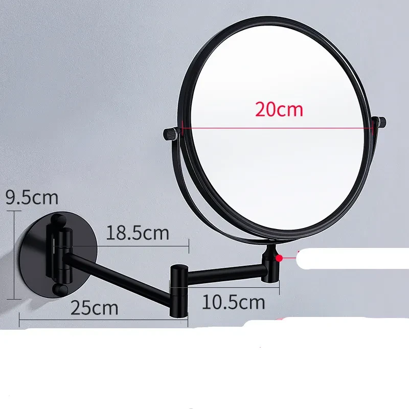 Punch-Free Makeup Mirror Mirror Double Sided Wall Mounted