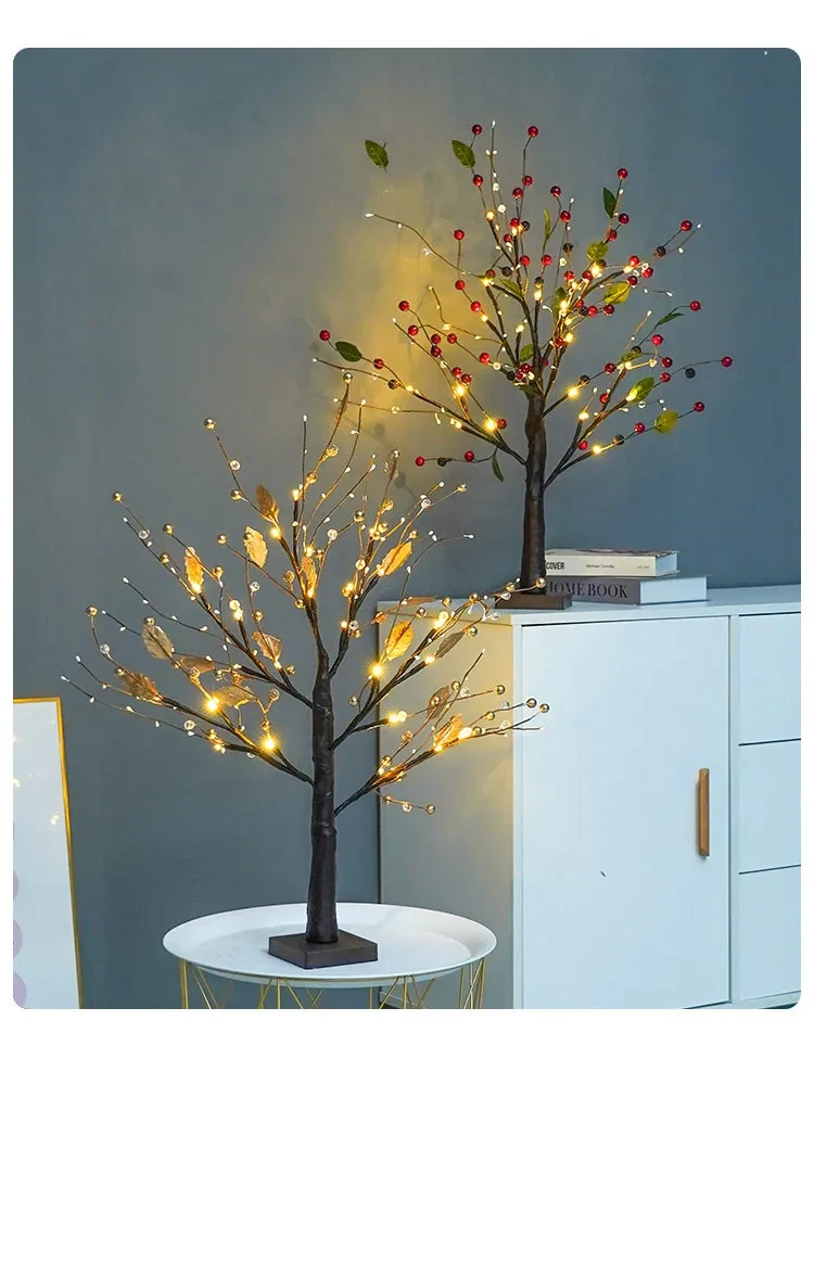 Night Light Led Fairy Lights Battery Powered Bedroom Decoration Bedside Lamp Garland Light for Home Christmas Creative Ornaments