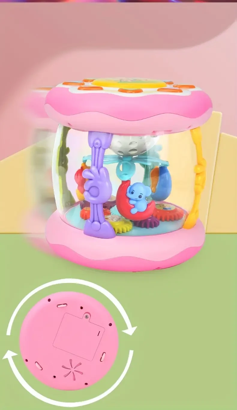 Ocean Projector Light Up Musical Toy, Crawling Learning Tummy Time Gifts