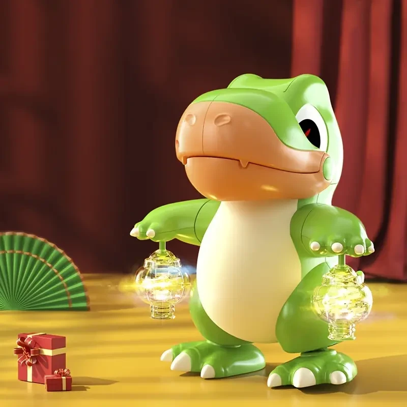 nteractive Singing and Dancing Dinosaur Toy with Colorful Lights - Musical Toy Suitable for 3 to 6-Year-Old Children - Great Gift for Halloween, Thanksgiving, and Christmas (AAA Batteries Not Included)