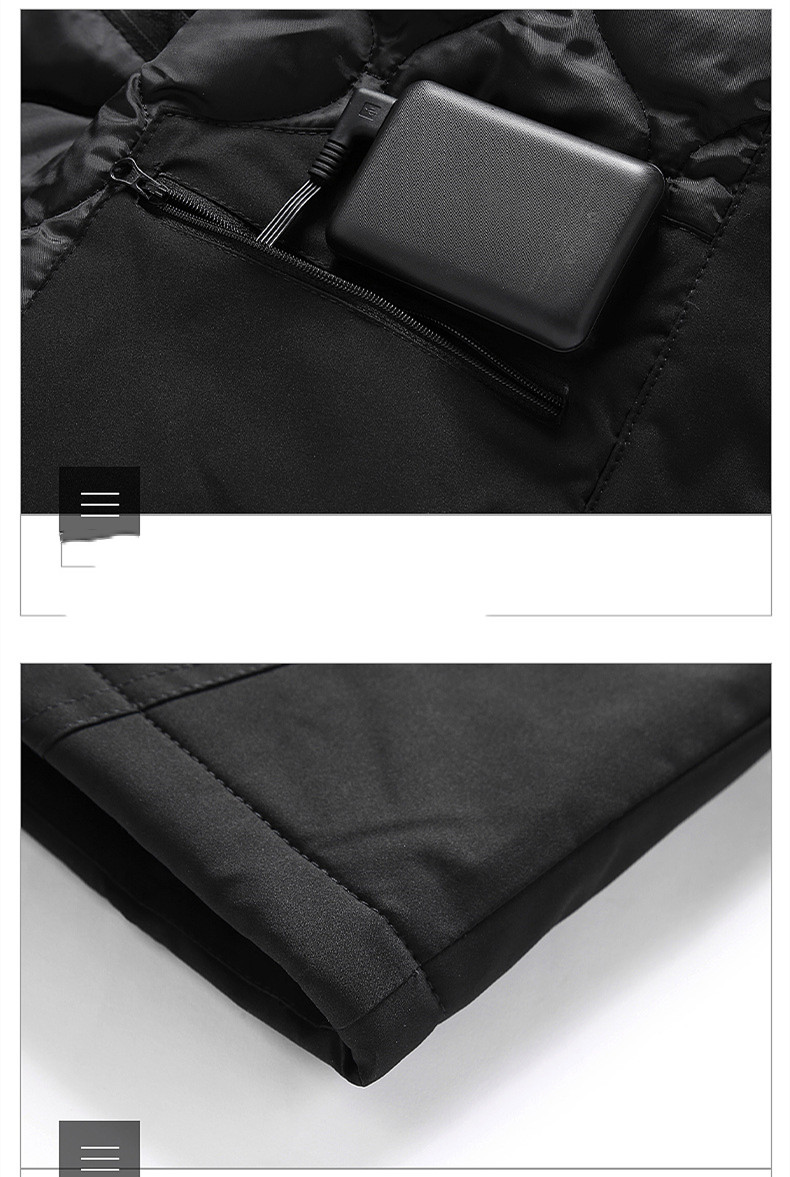 Winter Outdoors Sports Heating Ski Suit Thick Warm Men's And Women's Charging Clothes