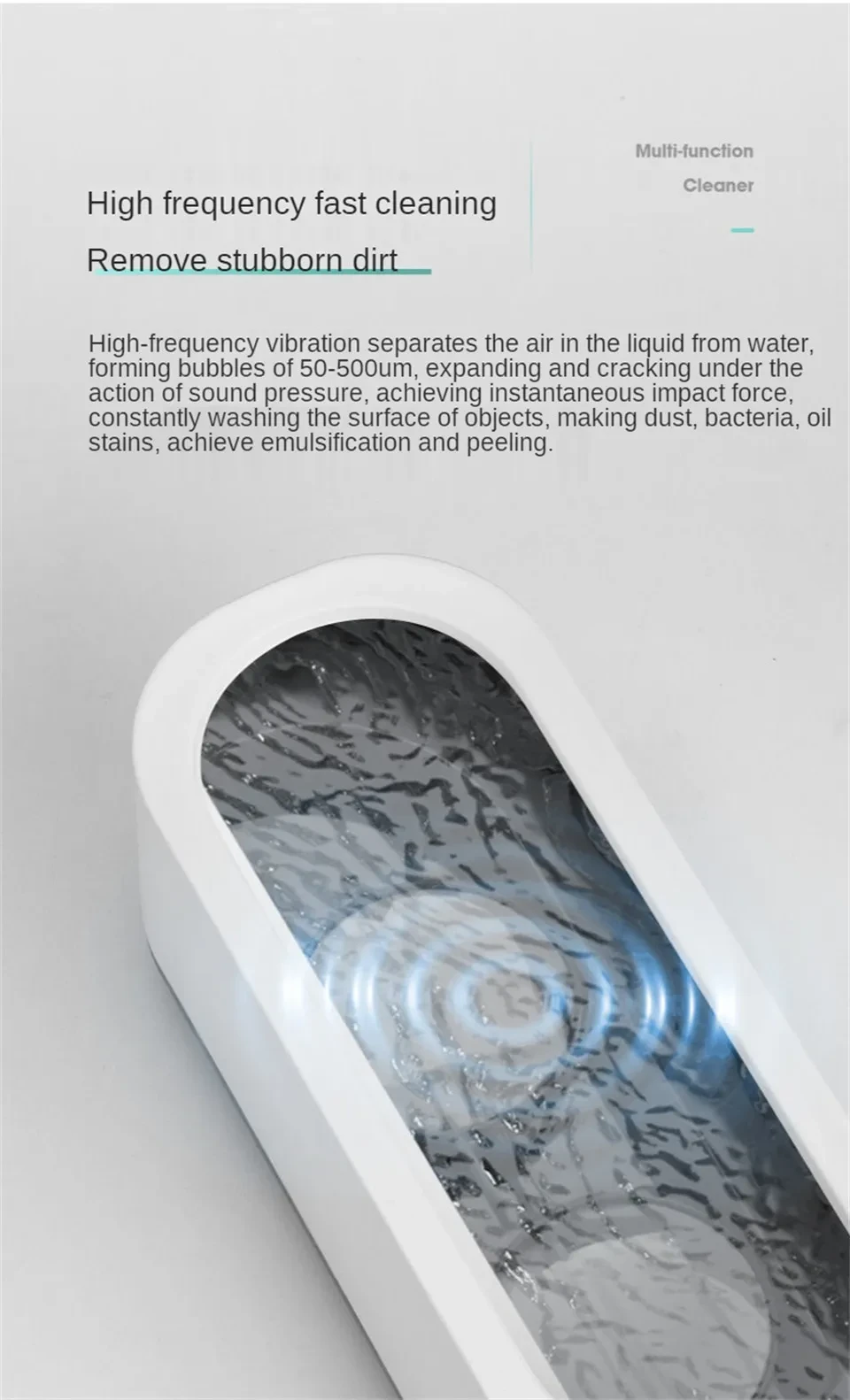 Ultrasonic Cleaning Machine High Frequency Vibration Wash Cleaner